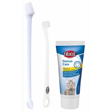 Set Periuta + Crema Dinti Pisici ieftin