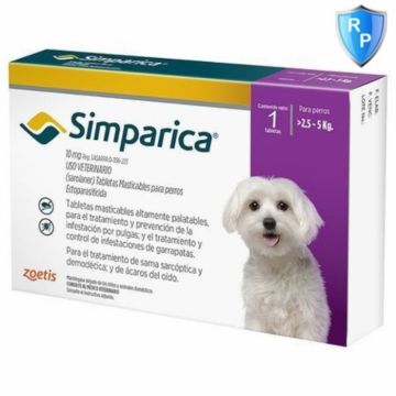 Simparica Caine 10 mg (2.5 - 5 kg), 3 comprimate la reducere