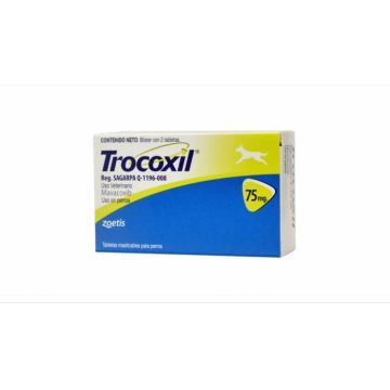 Trocoxil 75 mg, 2 tablete masticabile