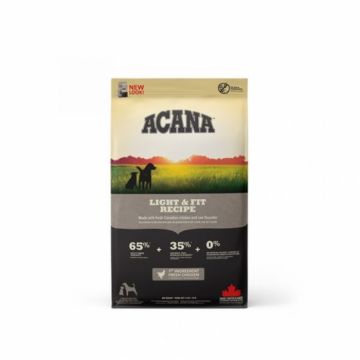 ACANA Heritage Light and Fit, hrana uscata fara cereale pentru controlul greutatii, 11.4kg