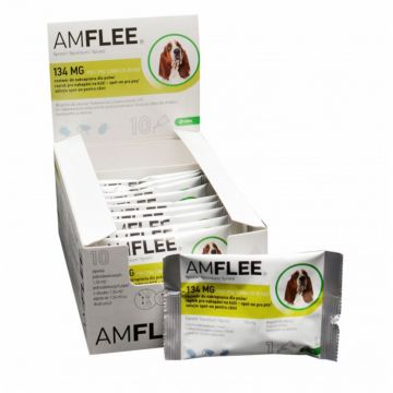 AMFLEE 134 mg solutie spot-on pentru caini 10-20 kg - 1 pipeta la reducere