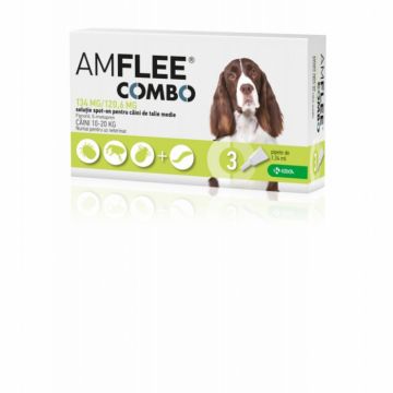 AMFLEE COMBO DOG 134 mg - M (10-20 kg) x 3 pipete