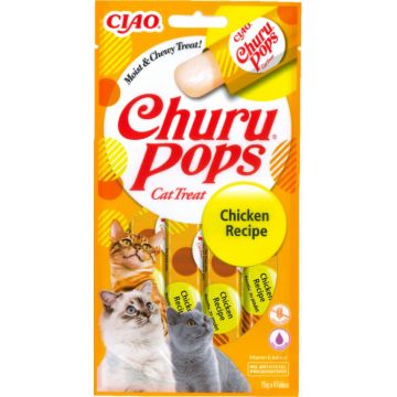 Churu Pops Recompensa Suculenta cu Pui fara cereale- 4 x 15 g de firma originala