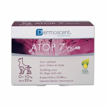 Dermoscent ATOP 7 Spot On pentru caini si pisici, 0-10 kg, 4 pipete ieftin