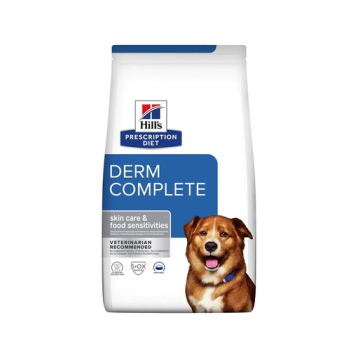 HILL'S Prescription Diet Canine Derm Complete 12 kg hrana uscata pentru caini, pentru ingrijirea pielii