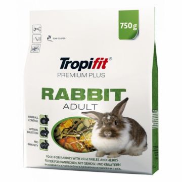 Hrana pentru iepure adult Tropifit Premium Plus Rabbit Adult, 750g