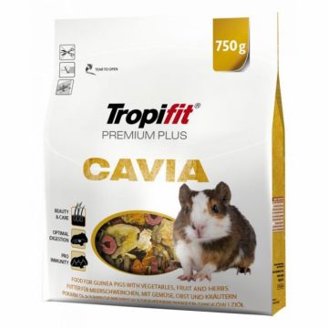 Hrana pentru purcusori de guinea Tropifit Premium Plus Cavia, 750g ieftina