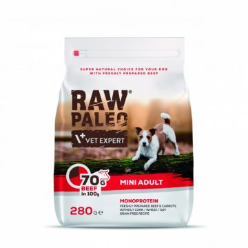 Hrana uscata, RAW PALEO mini adult vita, 280 g