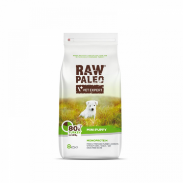 Hrana Uscata, Raw Paleo Mini Puppy Curcan - 8 kg