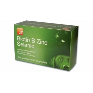 JT BIOTIN. B. ZINC. SELENIU pentru caini si pisici - 60 Tablete de firma original