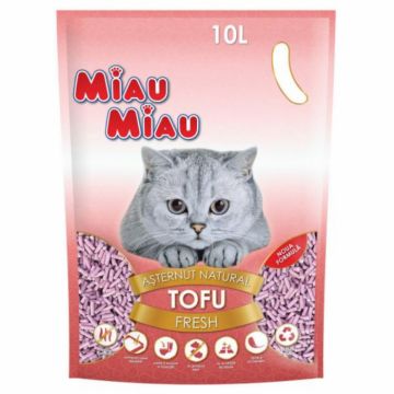 Nisip Pisici Tofu Fresh, Miau Miau 10 L la reducere