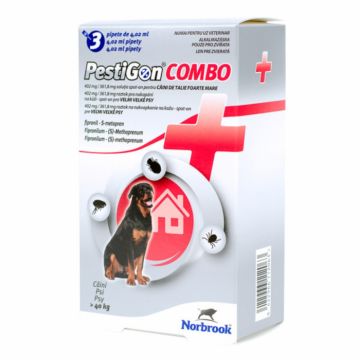 PestiGon Combo Dog XL 402 mg 361,8 mg ( 40 kg) x 3 pipete la reducere