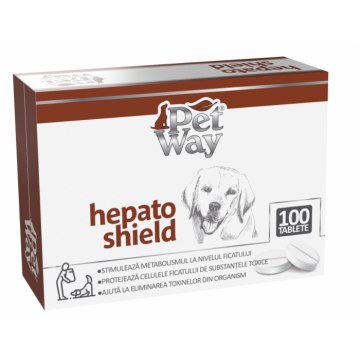 PetWay Hepato Shield, 100 tablete la reducere