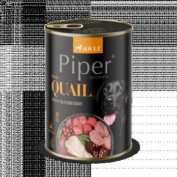 Piper Adult, Hrana Umeda, Carne de Prepelita si merisor, 400 g