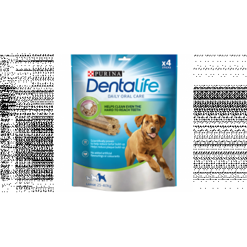 PURINA Dentalife Large, recompense delicioase pentru talie mare, 142 g la reducere