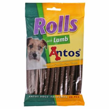 Recompense pentru caini Antos Rolls Lamb 20 bucati