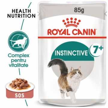 Royal Canin Instinctive 7+, plic hrana umeda pisici, (in sos), 1x85g ieftina