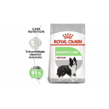 Royal Canin Medium Digestive Care hrana uscata caine, 12 kg la reducere