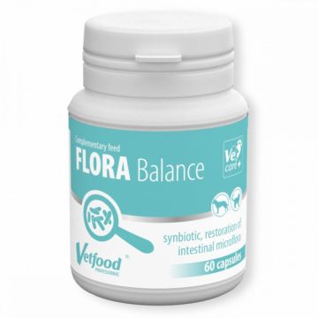 VetFood-Flora Balance, 60 capsule la reducere