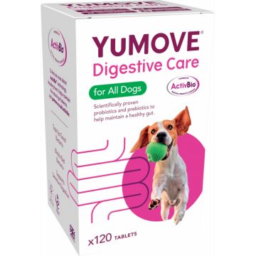 YuMOVE Digestive care for all dogs 120tb la reducere