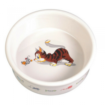 Castron ceramic pentru pisici Trixie 11 cm