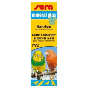 Minerale pentru pasari Sera Mineral Plus V 50 ml