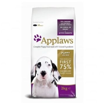 APPLAWS, L-XL, Pui și Legume, hrană uscată fără cereale câini junior, 15kg