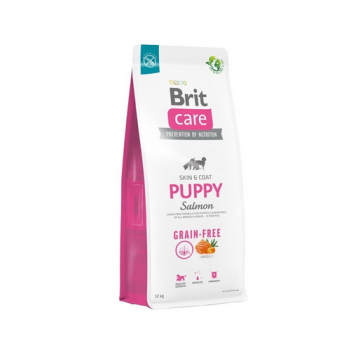 BRIT Care Grain-free Puppy Mancare uscata catei, fara cereale, cu somon 12 kg