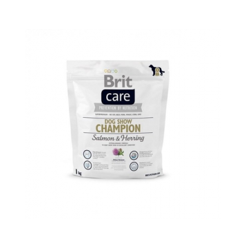 BRIT Care Hypoallergenic Dog Show Champion 1 kg Hrana caini de expozitie, cu somon si hering