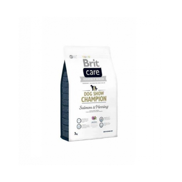 BRIT Care Hypoallergenic Dog Show Champion 3 kg Hrana uscata pentru caini de expozitie, cu somon si hering