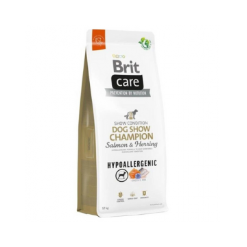 BRIT Care Hypoallergenic Dog Show Champion Hrana uscata caini de expozitie, cu somon 12 kg