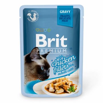 Brit Cat Delicate cu Pui in sos 85 g