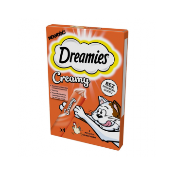 DREAMIES Recompense pentru pisici cu pui delicios 4x10g