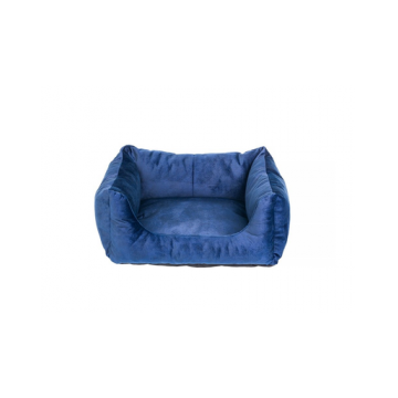 FERA Glamour pat albastru pentru caini S 45x50x24 cm