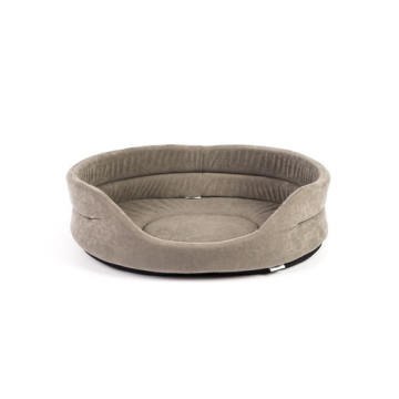 FERA Pat pentru caini, oval, gri 47x38x15 cm