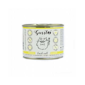 GUSSTO Cat Fresh Calf hrana umeda pisici, vitel 12x200 g GUSSTO Cat Fresh Calf hrana umeda pisici, vitel 12x200 g