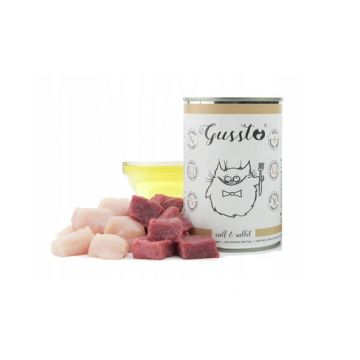 GUSSTO Cat Fresh Calf&Rabbit hrana umeda pisica 12x400 g vitel si iepure