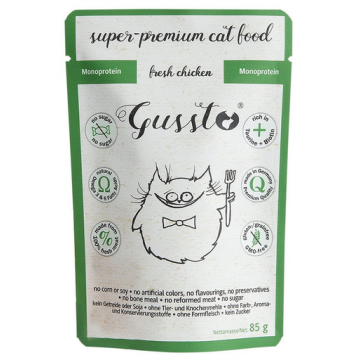 GUSSTO Cat Fresh Chicken set hrana pisici, cu pui 24x85 g