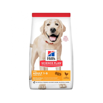 HILL'S Science Plan Canine Adult Light Large breed Chicken 18 kg pui pentru caini de talie mare