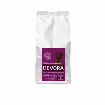 Hrana uscata pentru caini Devora Grain Free Adult Large Medium cu miel 7.5 kg ieftina