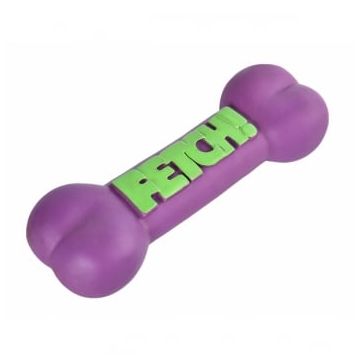 LEOPET Os, jucărie de aport câini, S-L, vinil, activități fizice, diverse culori, 23 cm