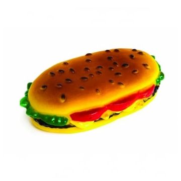 LEOPET Sandwich, jucărie de aport câini, S-L, vinil, activități fizice, multicolor, 13.5 x 7 x 4 cm