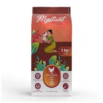 MYSTICAT, Pui și Orez, hrană uscată pisici, 2kg