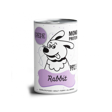 PAKA ZWIERZAKA PEPE Rabbit hrana monoproteica 400g pentru caini, cu iepure