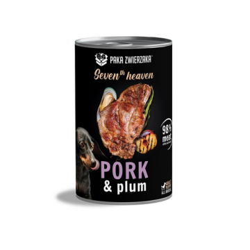 PAKA ZWIERZAKA Seventh Heaven 400g Conserva hrana umeda caini, cu porc si prune