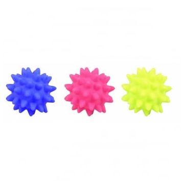 PAWISE, jucărie minge câini, S-L, vinil, fosforescentă, activități fizice, diverse culori, ⌀6 cm