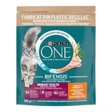 PURINA One Urinary Care, Pui, hrană uscată pisici, sensibilități urinare, 800g