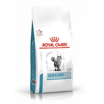 ROYAL CANIN Veterinary Cat Derma Skin Coat 1,5 kg hrana dietetica pentru pisici de la sterilizare/castrare