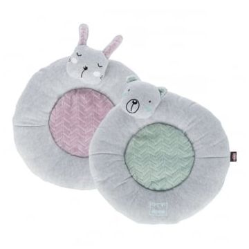 TRIXIE Junior, saltea rotundă câini și pisici junior, XS, poliester, antiderapant, gri și verde, ⌀ 40 cm