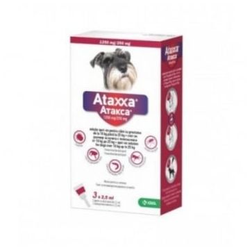 ATAXXA 250, deparazitare externă câini, pipetă repelentă, S-M(10 - 25kg), 3buc